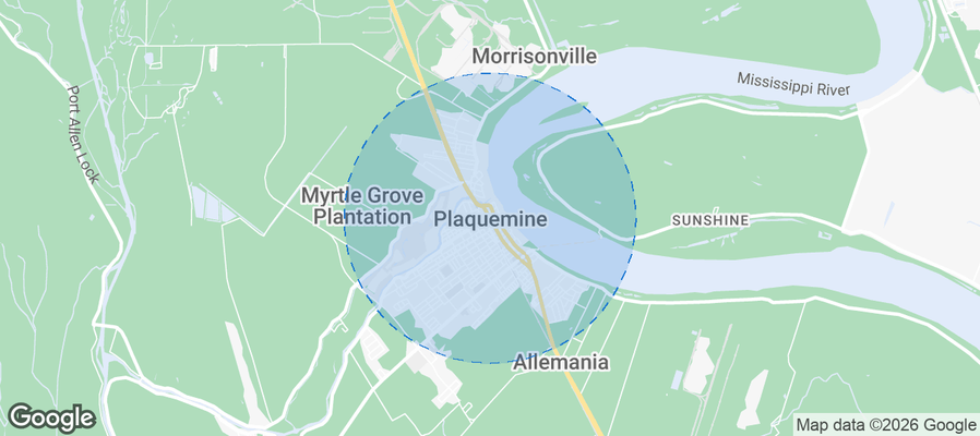 Plaquemine Airbnb map